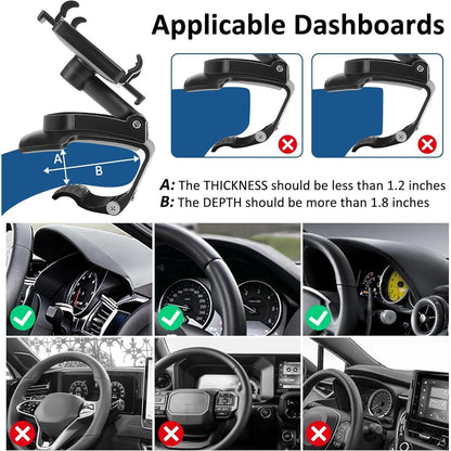 360° Auto Handyhalterung für Dashboard & Armaturenbrett
