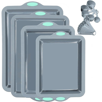 Silikon Backformen Set 4er – Antihaft & Stapelbar