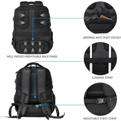 KROSER Laptop Rucksack 17,3 Zoll Business Reiserucksack RFID