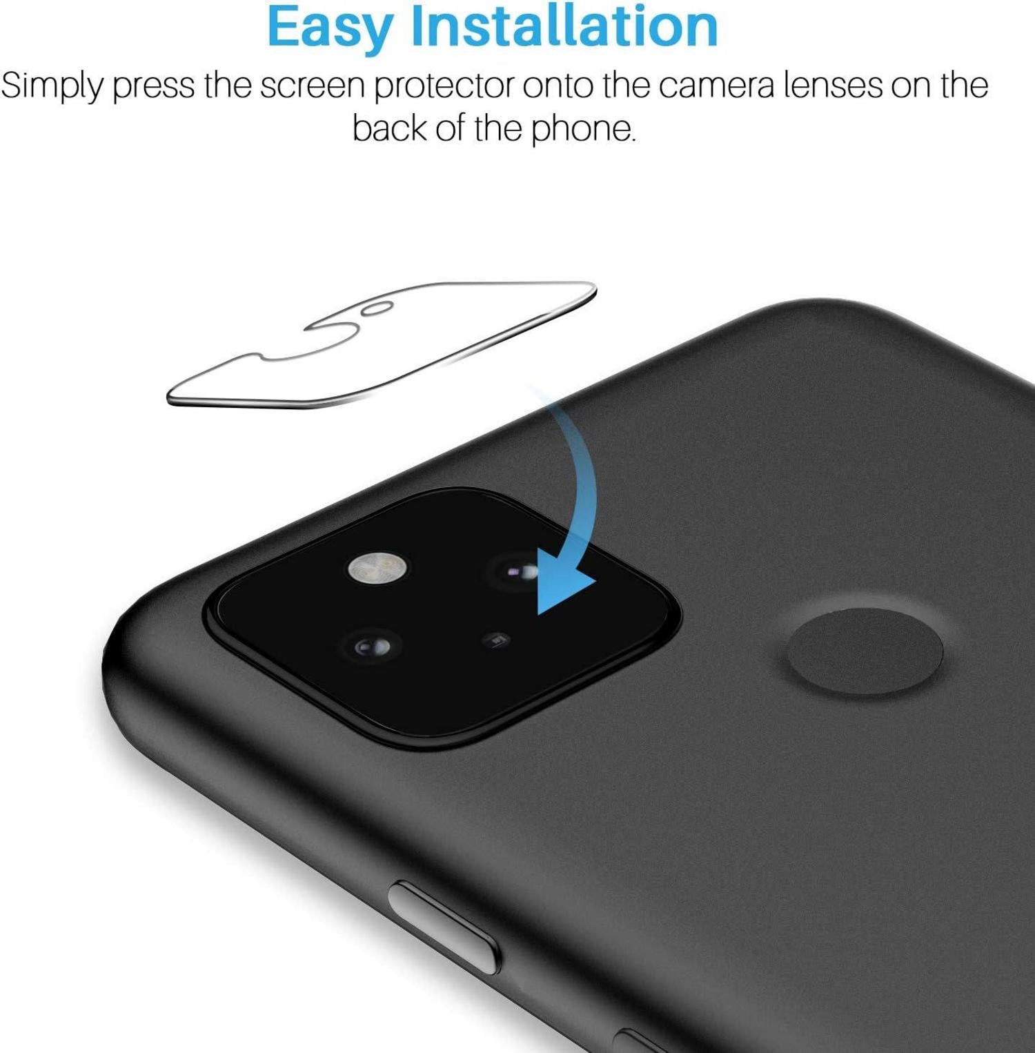6er Pack Schutzfolie & Kamera Schutz für Google Pixel 5, 9H Härte, Blasenfrei