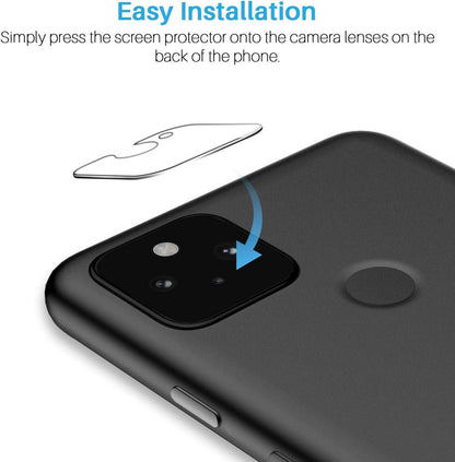 6er Pack Schutzfolie & Kamera Schutz für Google Pixel 5, 9H Härte, Blasenfrei