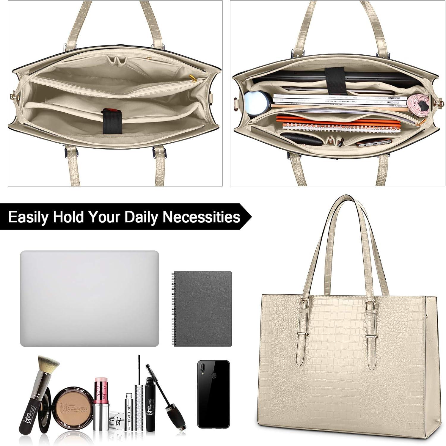 Laptoptasche Damen PU Leder Umhängetasche