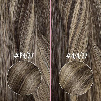 Echthaar Nano Ring Extensions Braun Karamellblond 50g