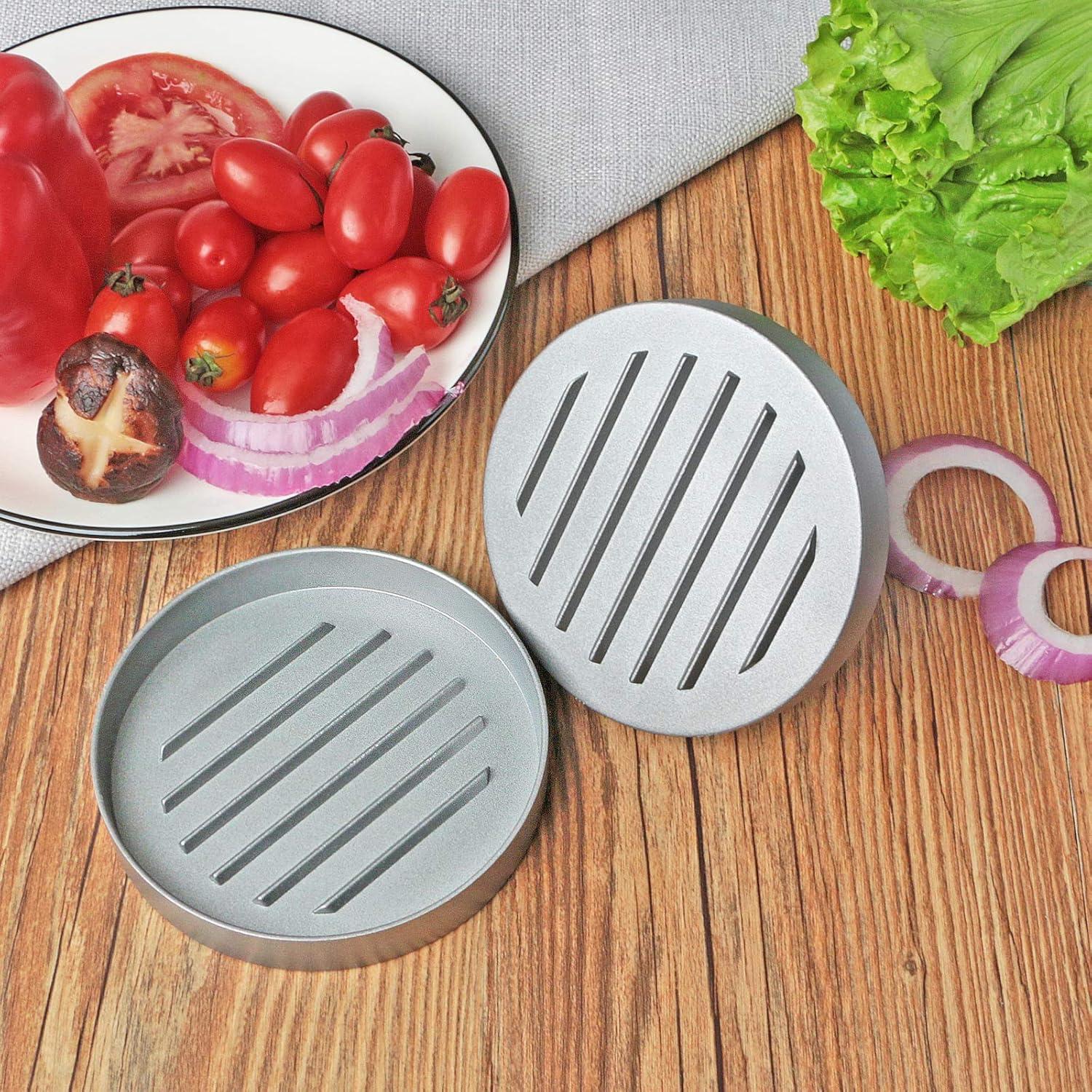 Burgerpresse Edelstahl Lebensmittelqualität Antihaft 11.5 cm 50 Blatt