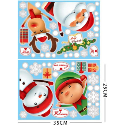 Weihnachtsfenster Aufkleber – Abnehmbar & Dekorativ