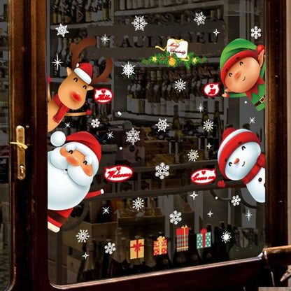 Weihnachtsfenster Aufkleber – Abnehmbar & Dekorativ