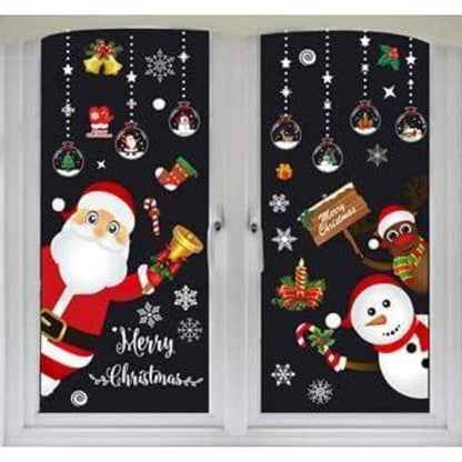 Weihnachtsfenster Aufkleber – Abnehmbar & Dekorativ