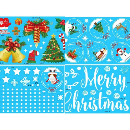 Weihnachtsfenster Aufkleber – Abnehmbar & Dekorativ