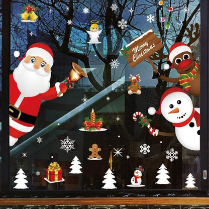 Weihnachtsfenster Aufkleber – Abnehmbar & Dekorativ
