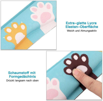 Ergonomische Handgelenkstütze Set für Tastatur und Mauspad Blau