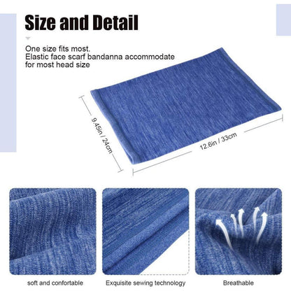 2er-Set Winter Loop Schal Damen Herren Fleece Schlauchschal Blau Marine
