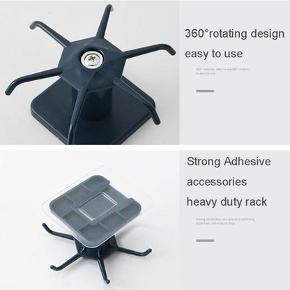 Hakenleiste für Küchenutensilien 360° Drehung Schwarz 2