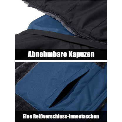 Herren Winter Skijacke Fleece Gefüttert Outdoor