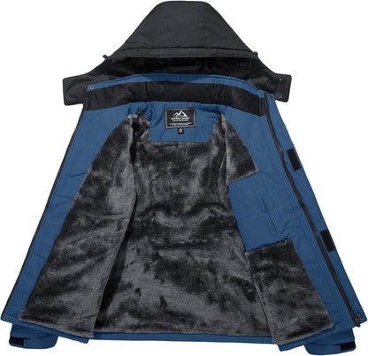 Herren Winter Skijacke Fleece Gefüttert Outdoor