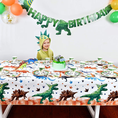 Dinosaurier Party Tischdecke 137x274cm Kindergeburtstag deco