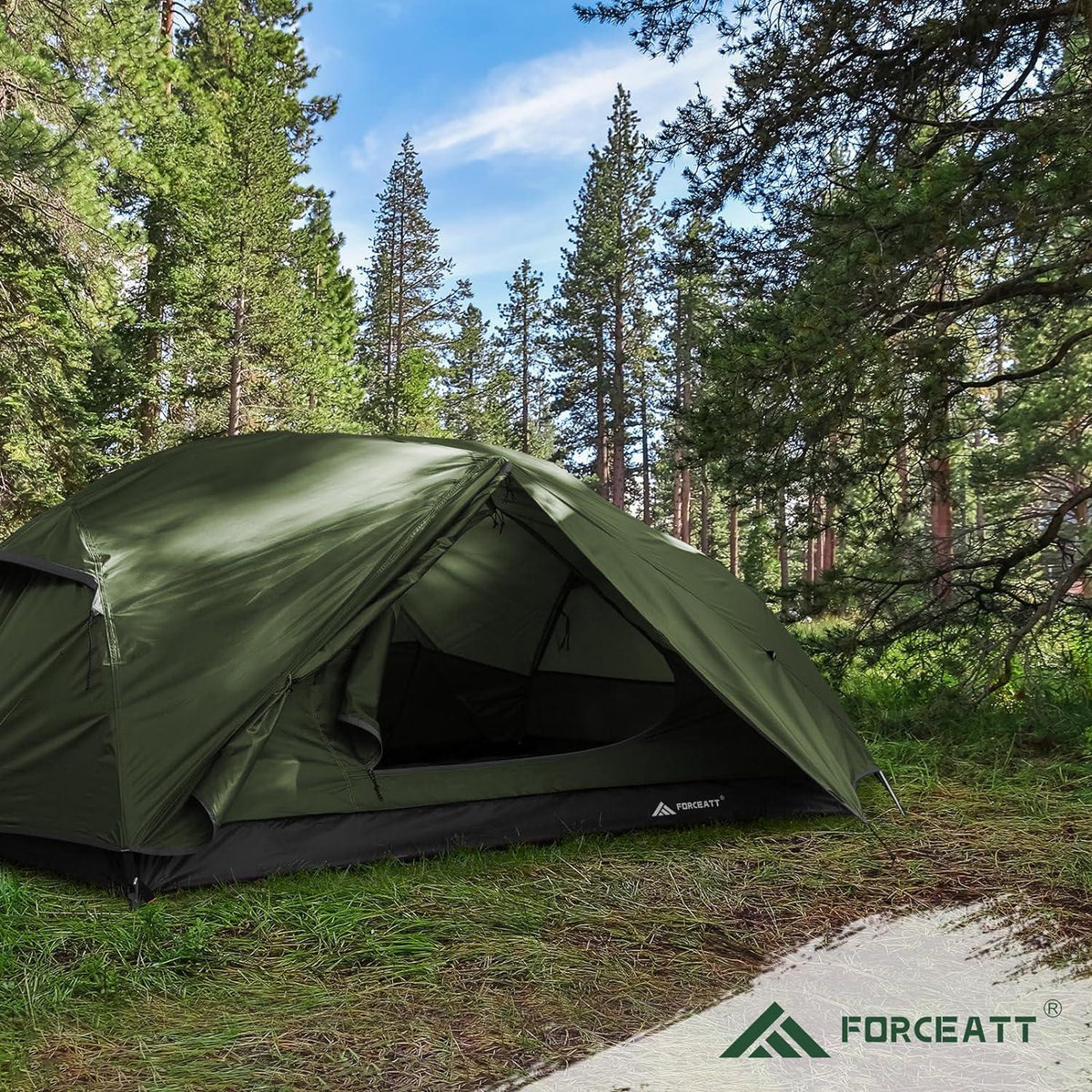 Forceatt Zelt 2-3 Personen Camping Trekkingzelt Ultraleicht 4 Saison