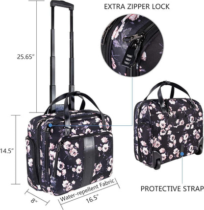Rollender Laptop-Trolley 15,6 Zoll Business Laptoptasche