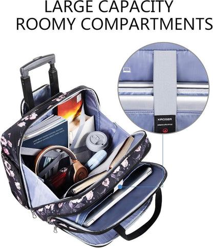 Business Laptop Trolley Case 15,6 Zoll Rollkoffer mit RFID