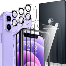 3er Set iPhone 12 Mini Hartglas Displayschutzfolien & Rückseitenschutz