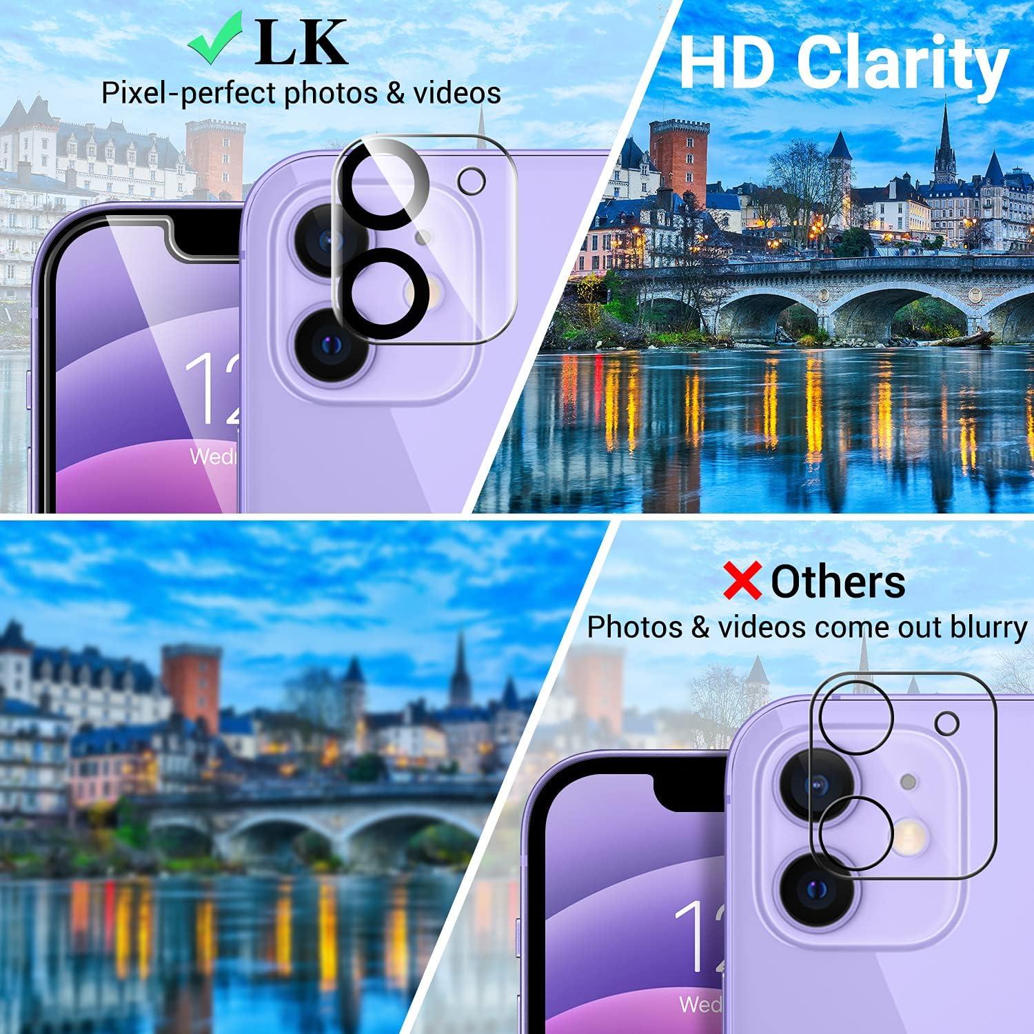 Hartglas Displayschutz für iPhone 12 Mini 5,4 Zoll, 3x Folie & Rückseiten Schutz