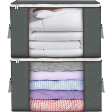 Budding Joy 2-Pack 90L Large Storage Bags with Lid and