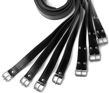7-teiliges BDSM Sex Bondage Set in Echtleder - Hand- Fußfesseln Fetish BDSMAGE