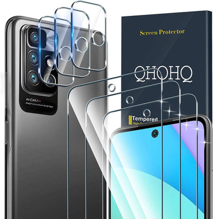 Panzer Schutz Glas für Xiaomi Redmi 10 & 10 Prime mit Kamerafolie