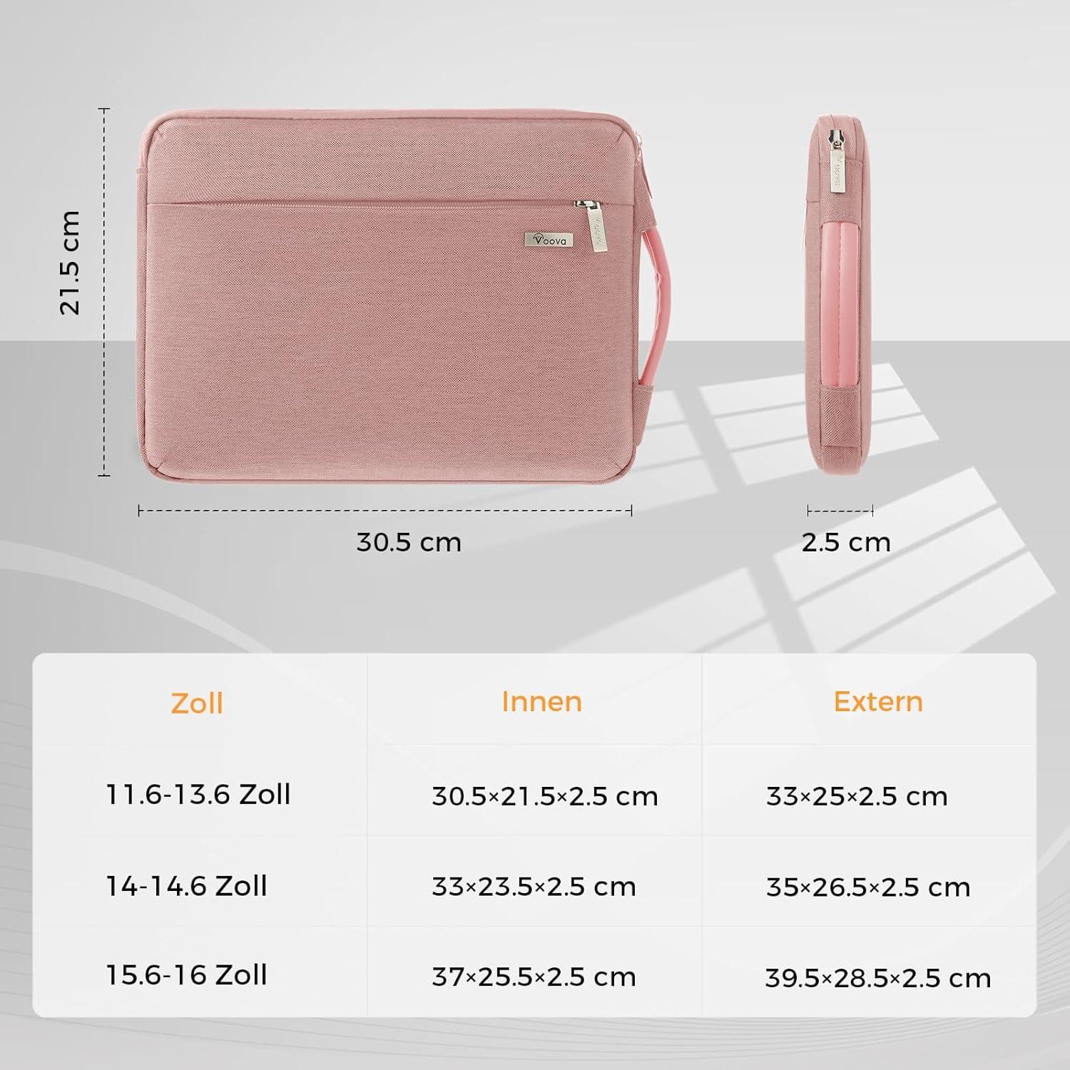 Voova Laptop Hülle 13 Zoll Laptoptasche iPad Tasche, MacBook