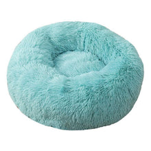 Rundes Hundebett Plüsch 110cm Grün – Weiches Kuschelkissen