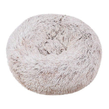 Rundes Hundebett Plüsch 120CM Braun – Weiches Kuschelkissen