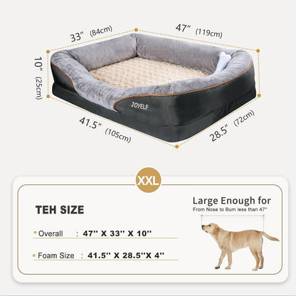 XXL Hundebett Grosse Hunde Orthopädisches Hundebett waschbar