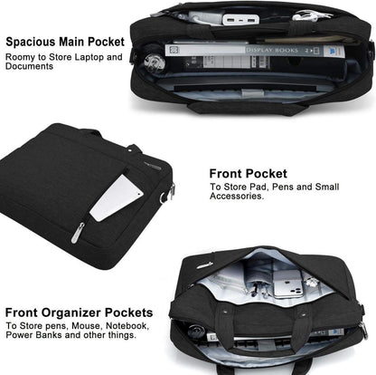 Dobsix Laptoptasche 17-17,3 Zoll Aktentasche Schultertasche