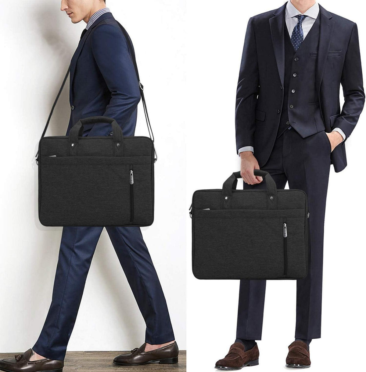 Aktentasche 17-17,3 Zoll Laptop Schultertasche Uni Arbeit Business Schutz