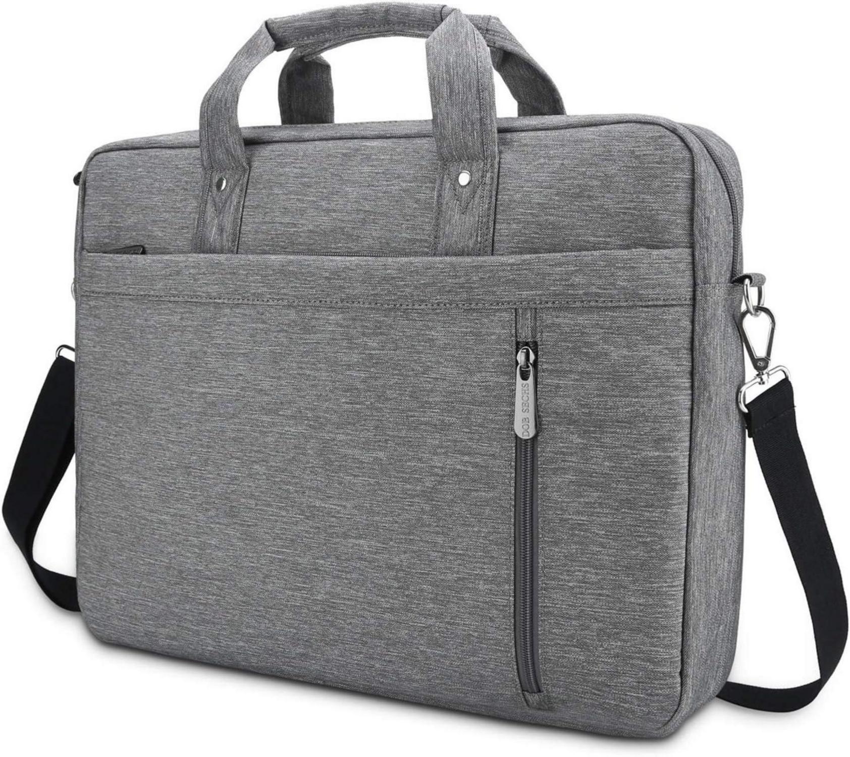 Laptoptasche 17-17,3 Zoll Aktentasche Notebooktasche Grau