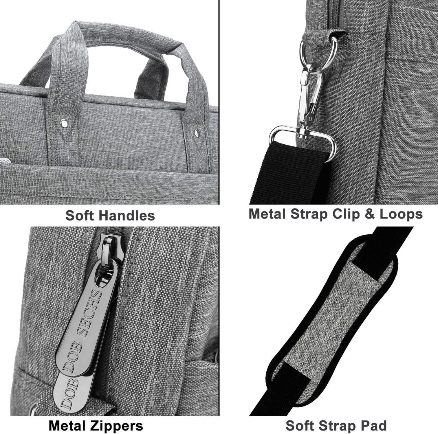 17-17,3 Zoll Laptoptasche Aktentasche Notebooktasche Uni Business Grey