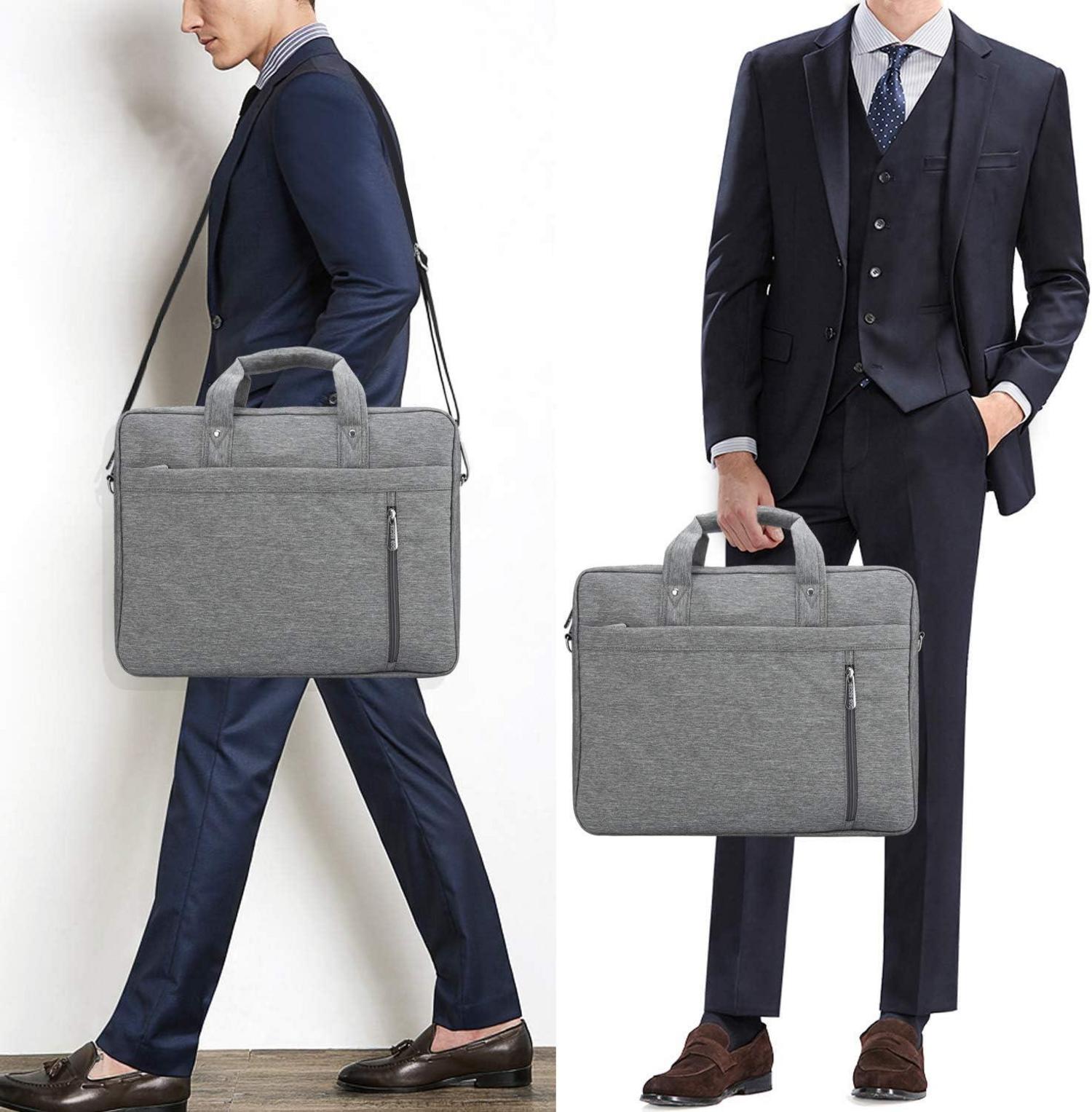 17-17,3 Zoll Laptoptasche Aktentasche Notebooktasche Uni Business Grey