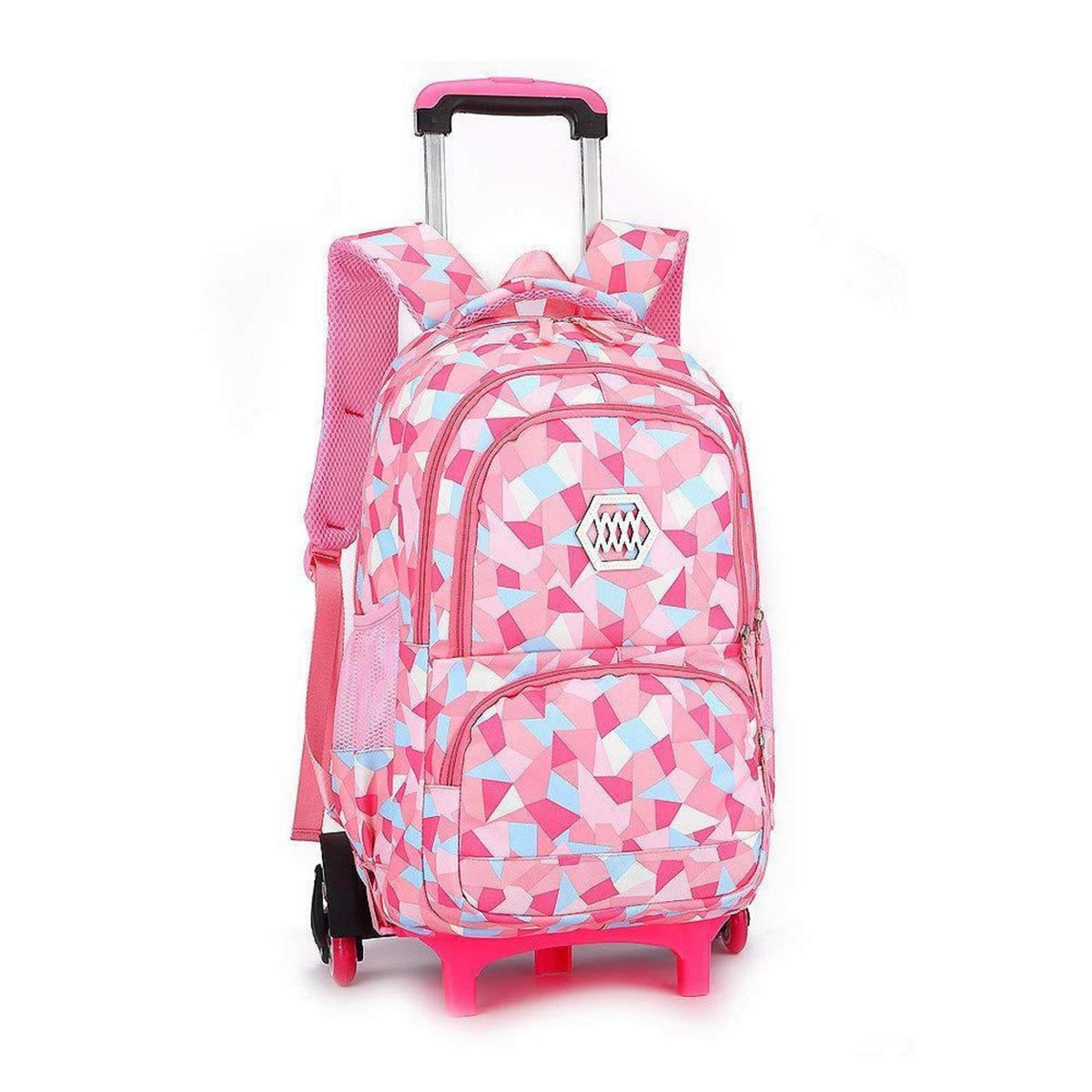 Trolley Schulranzen Mädchen Rosa – 6 Räder, Wasserdicht & Groß