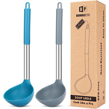 2er Set Silikon Schöpflöffel, großer Löffel für