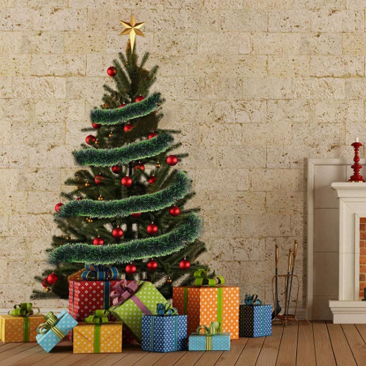 Künstliche Kieferngirlande 10m – Weihnachtsdeko für Zuhause