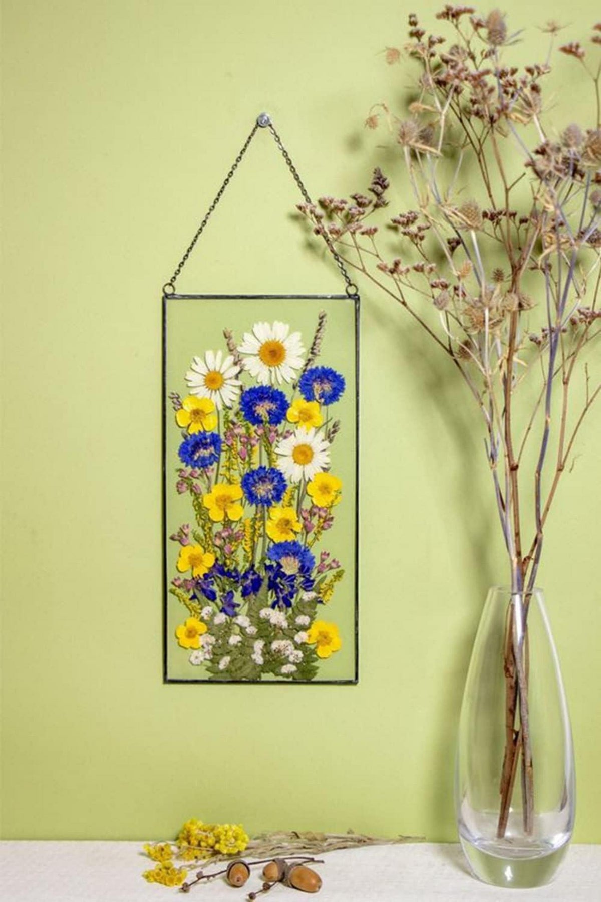 Schwarzer schwebender Glasbilderrahmen Wanddekoration Geometrisches Ornament