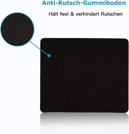 Mauspad Klein 24 x 20 cm rutschfest abwaschbar dünn Office Gaming Home