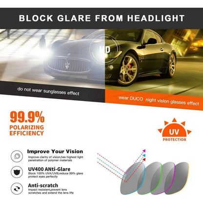 Nachtsichtbrille Polarisierte Gelbe HD-Nachtsichtbrille