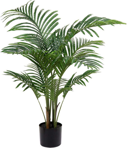 Künstliche Palme Kunstpflanze Groß 110cm Grün realistisch PEVA-Stamm