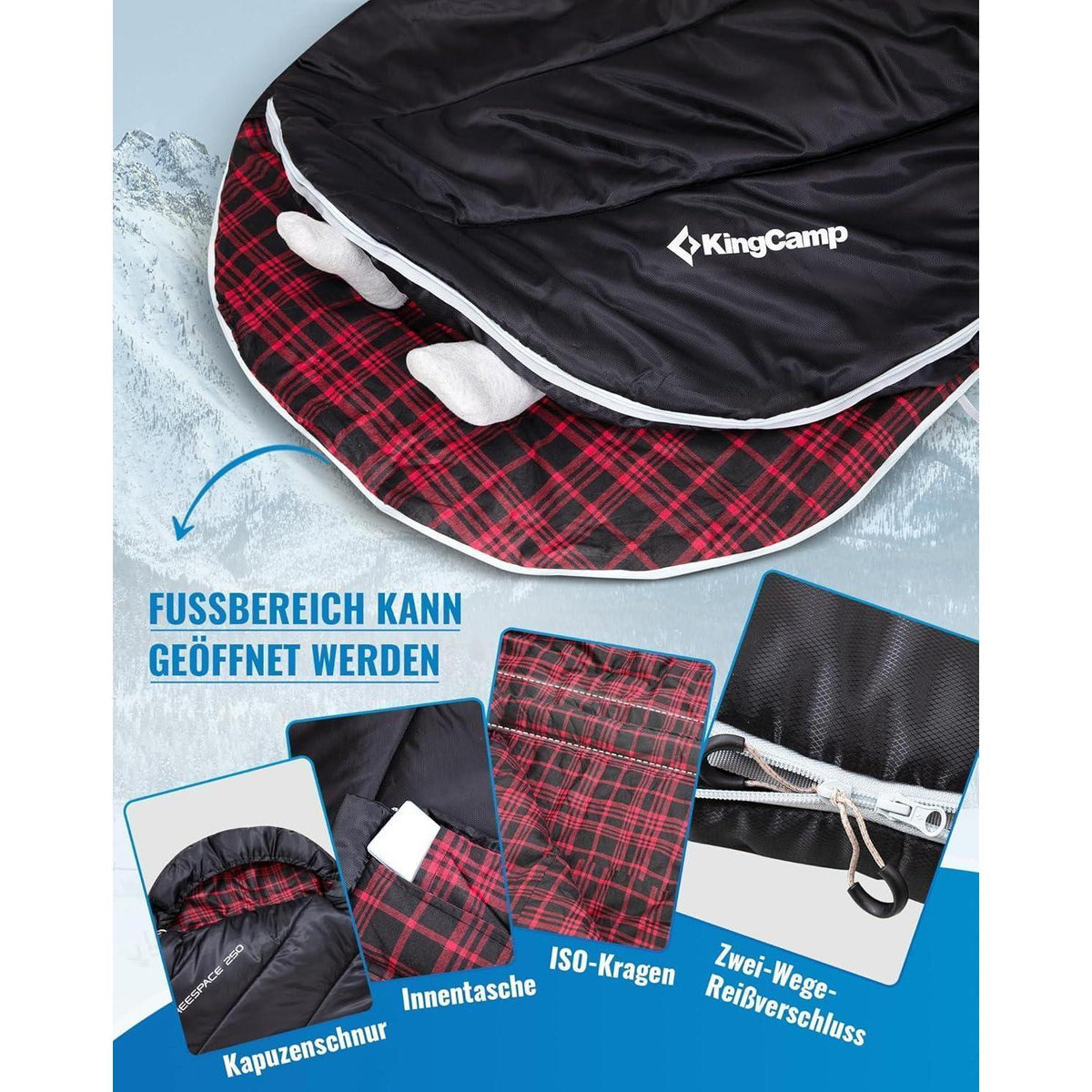 XXL Baumwoll-Deckenschlafsack für Erwachsene – Warm & Komfortabel