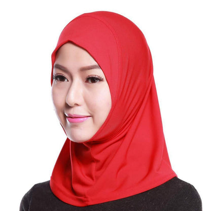 Muslimischer Baumwoll Hijab Schal mit Kapuze – 20 Farben