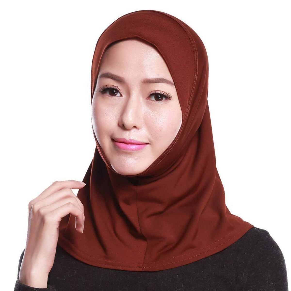 Muslimischer Baumwoll Hijab Schal mit Kapuze – 20 Farben