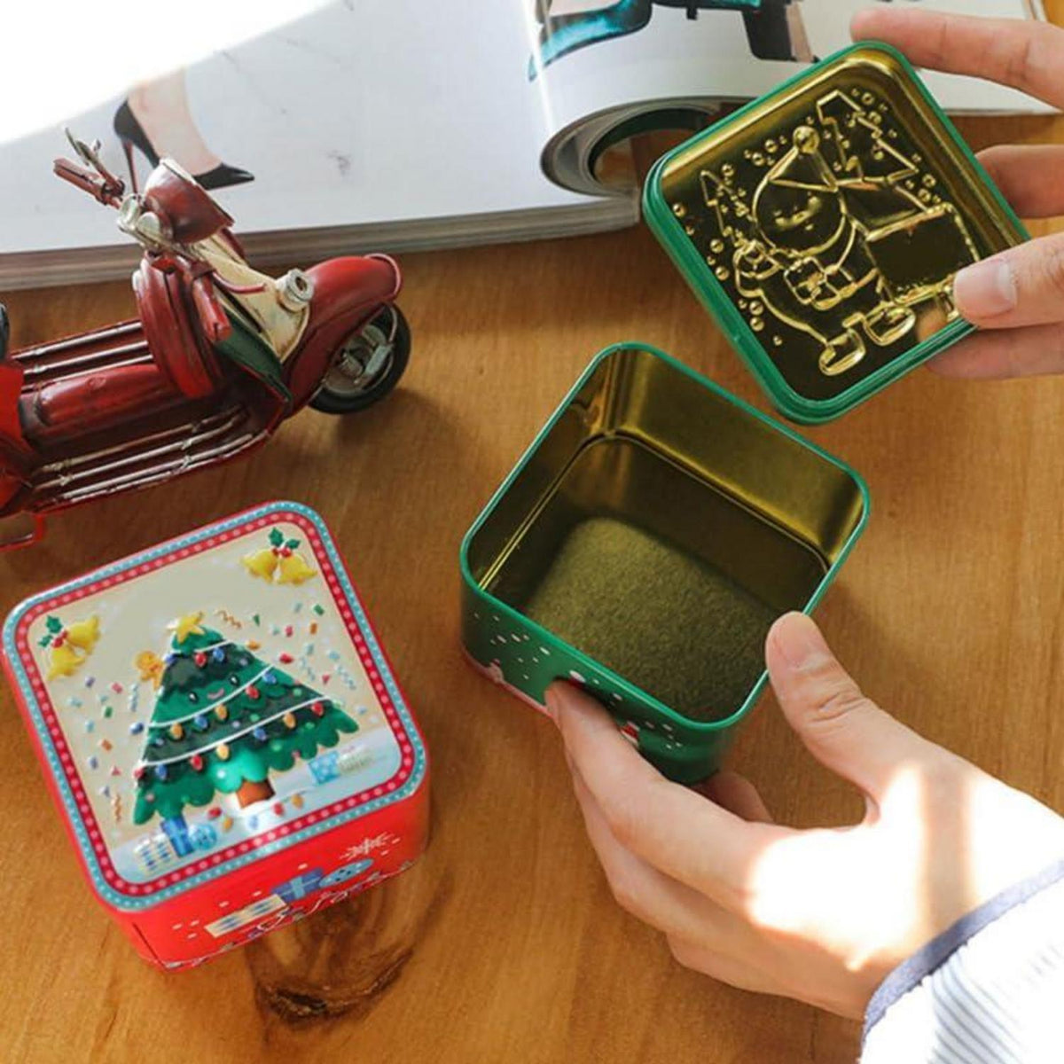 Weihnachtsdosen 8er Set Keksdosen mit Weihnachtsmotiv