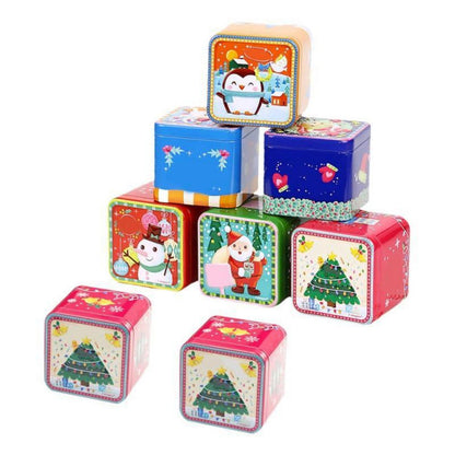 Weihnachtsdosen 8er Set Keksdosen mit Weihnachtsmotiv