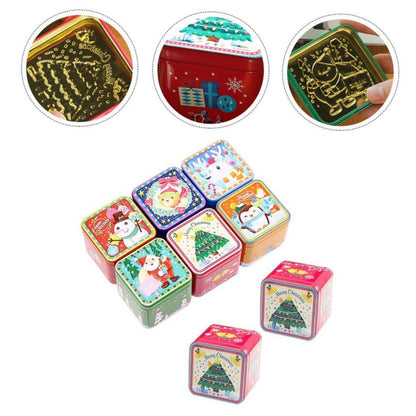 Weihnachtsdosen 8er Set Keksdosen mit Weihnachtsmotiv