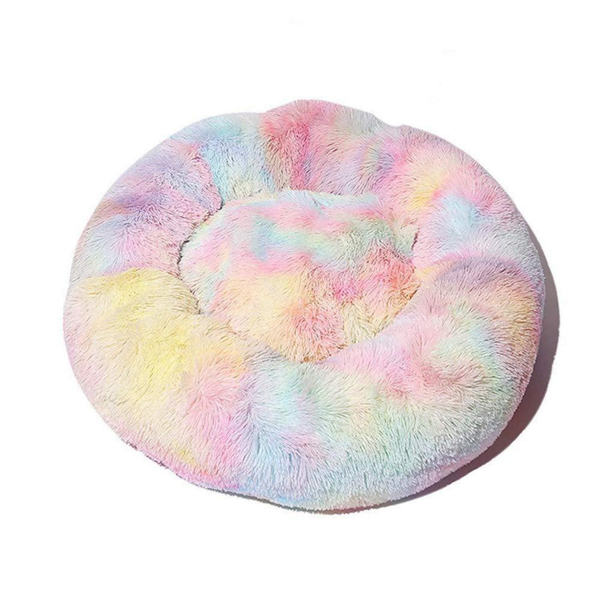 Rundes Hundebett Plüsch – Weiches Kuschelkissen 120cm